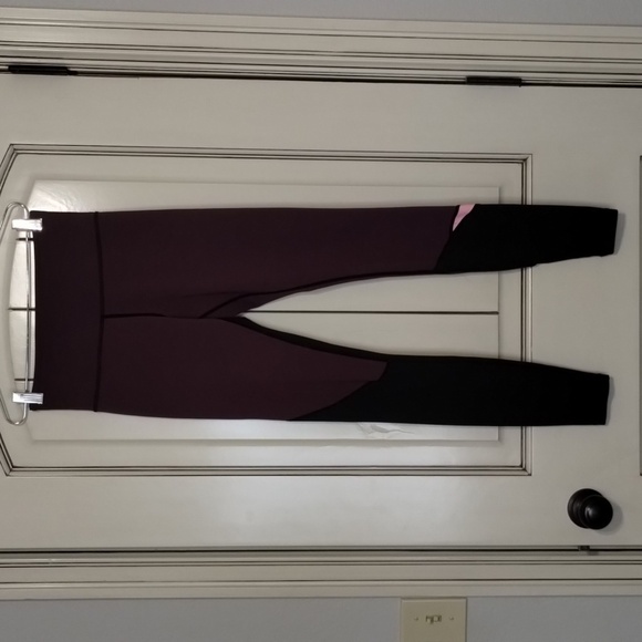 Zyia Active Joker High Rise Leggings Size 2 Purple/Black - Picture 1 of 9